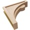 Ekena Millwork 5"W x 20"D x 20"H Thin Viola Rough Cedar Woodgrain TimberThane Corbel, Primed Tan CORUR05X20X20VIORCPR - alternate 5